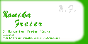 monika freier business card